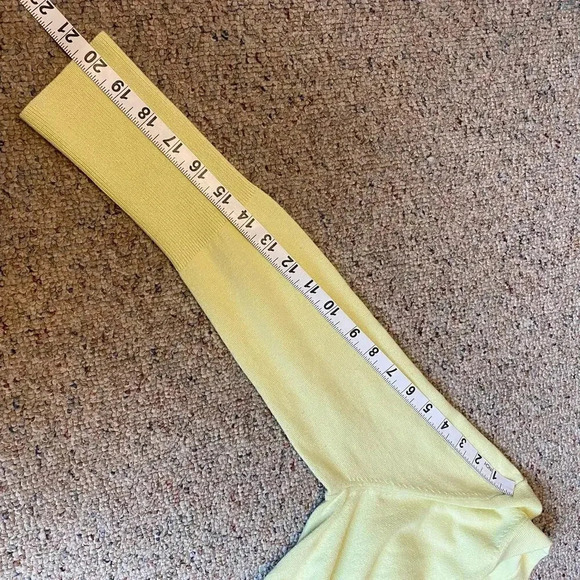 Banana Republic Silk Blend Lime Green Crewneck Sweater Women Size S Stretch - Picture 3 of 6